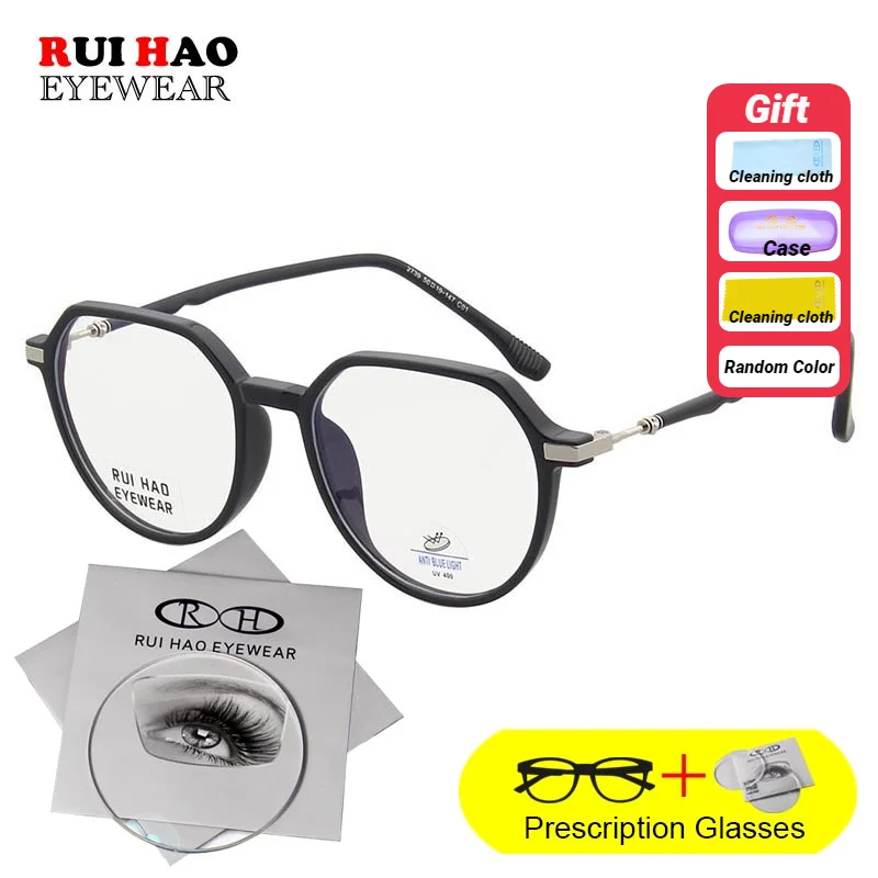 

Customize Prescription Glasses Recipe Spectacles Polygon TR90 Retro Eyeglasses With Resin Lenses Myopia Hyperopia Progressive