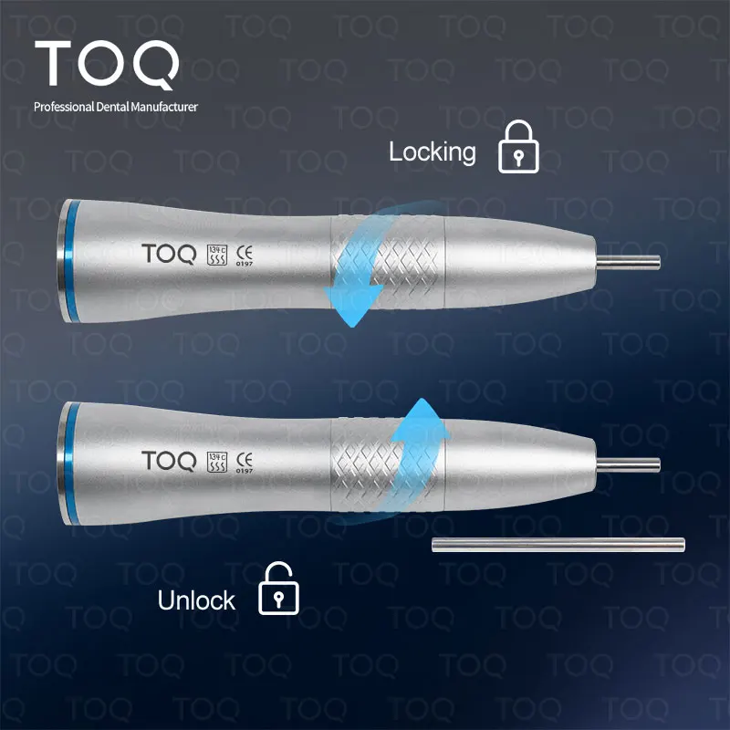 Dental Low Speed Handpiece Inner Water Spray Air Turbine Straight Handpiece 1: 1 straight machine