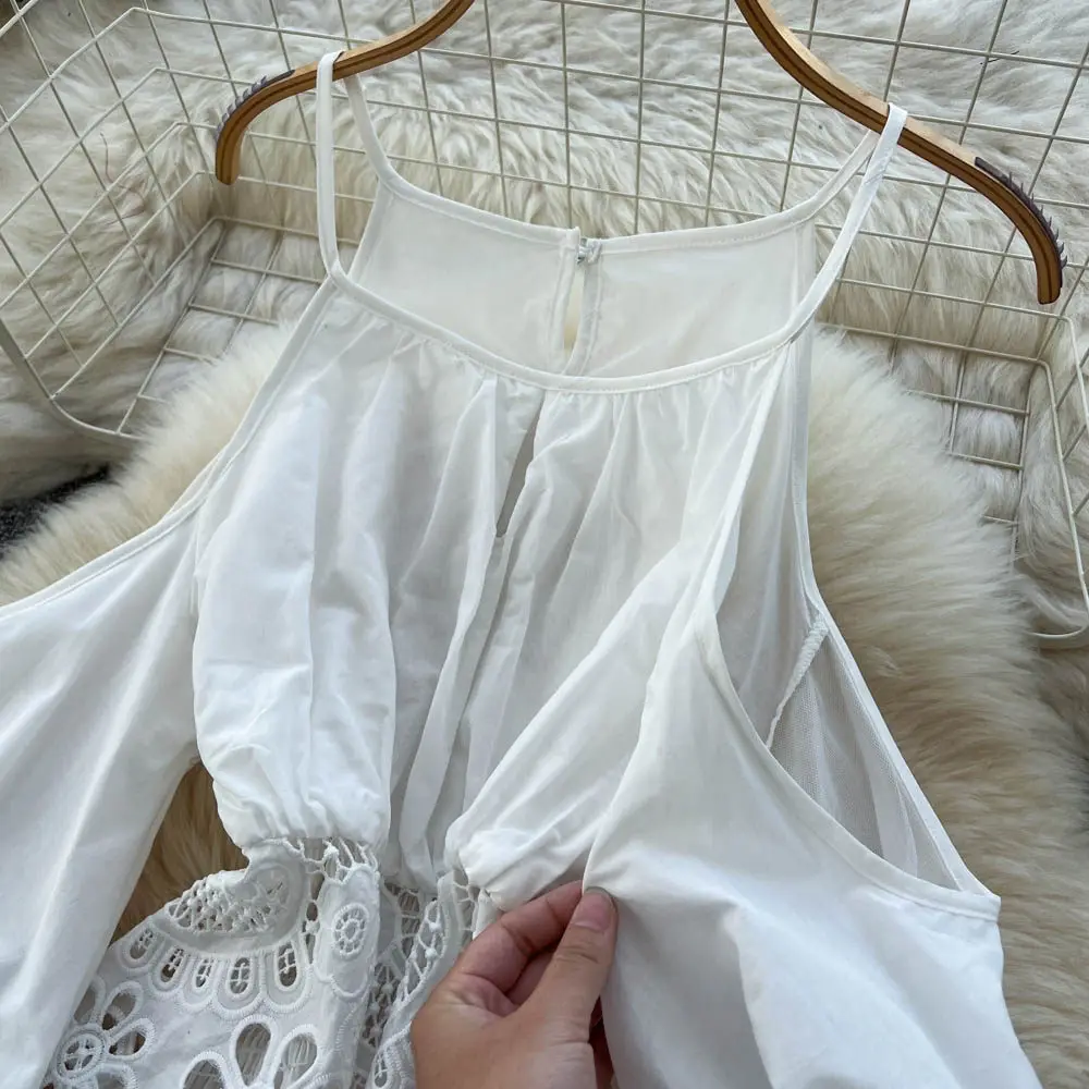 Elegant  off shoulder lace Party Club Vintage Korean Fashion Women Clothes autumn Two Piece Set