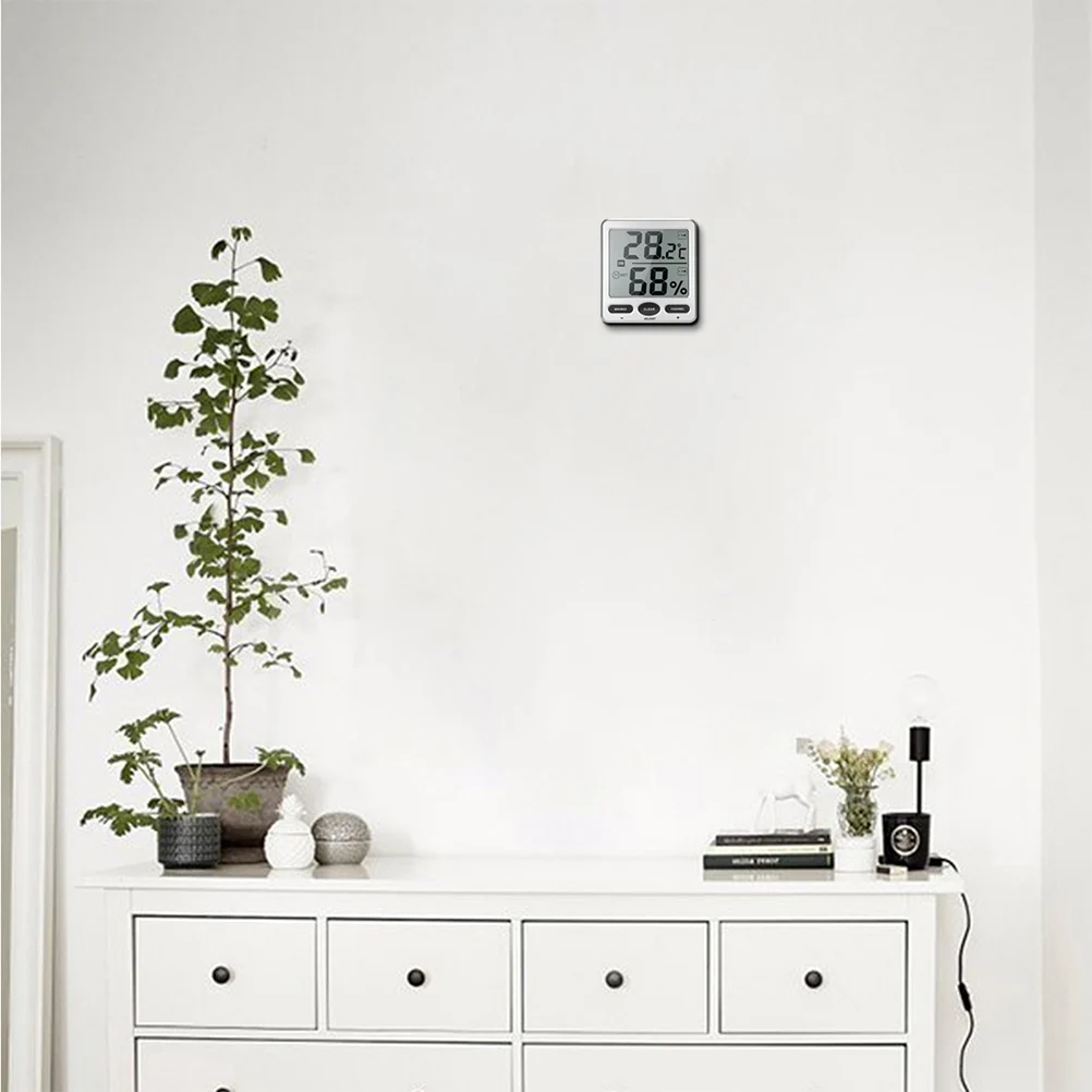 

Беспроводной измеритель температуры и влажности, многофункциональный термометр, ЖК-гигротермограф, режим прокрутки, автоматический сенсорный дисплей, пульт дистанционного управления