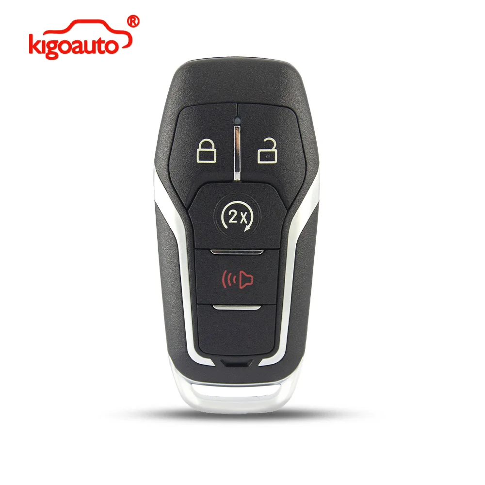 

kigoauto FCC M3N-A2C31243300 smart key case 4 button for 2015 2016 2017 Ford F-150 Explorer PN 164-R8140