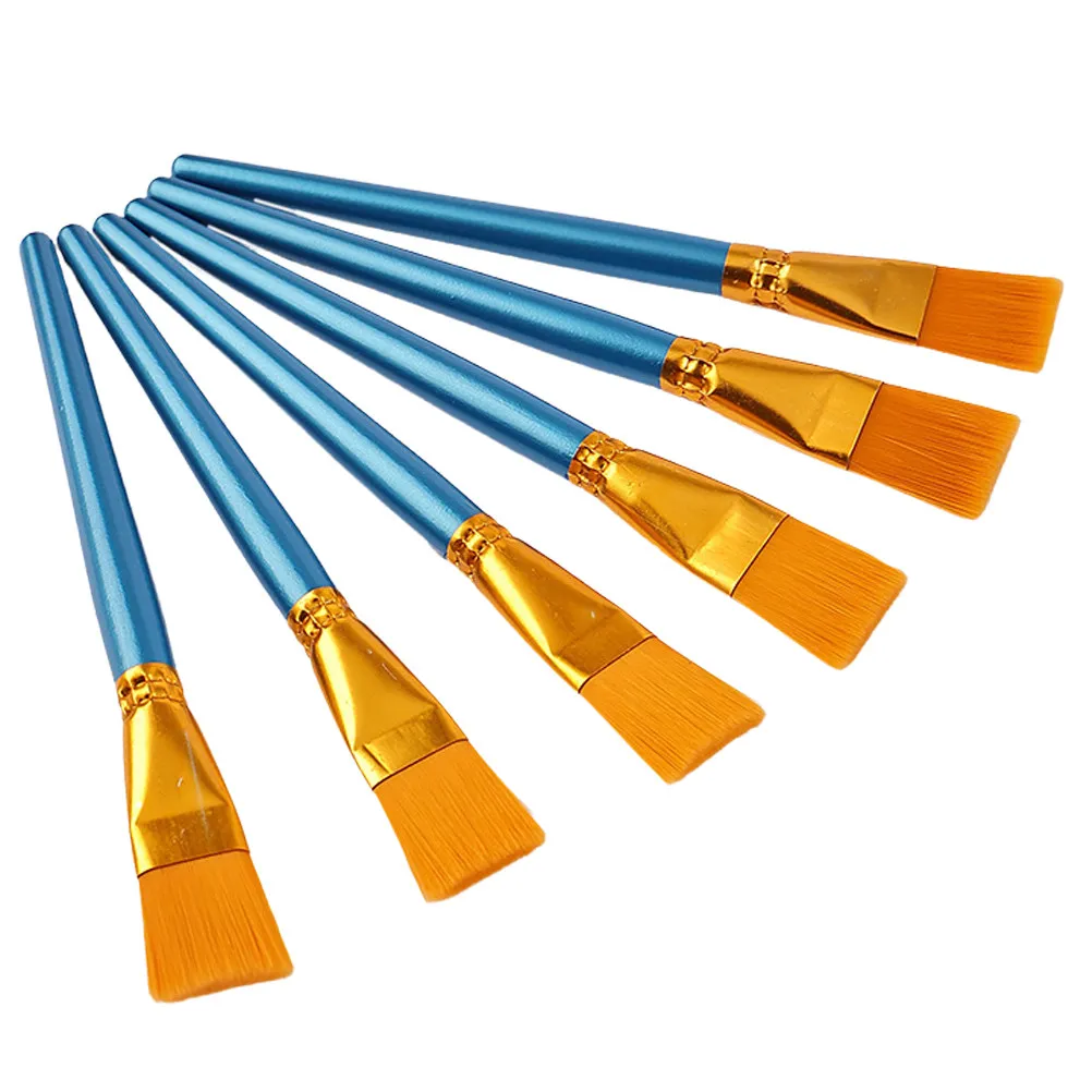 

5Pcs Paint Brush Set Wood Durable Multi-Function Ergonomic for Watercolor Oil Acrylic Professional Drawing Paint