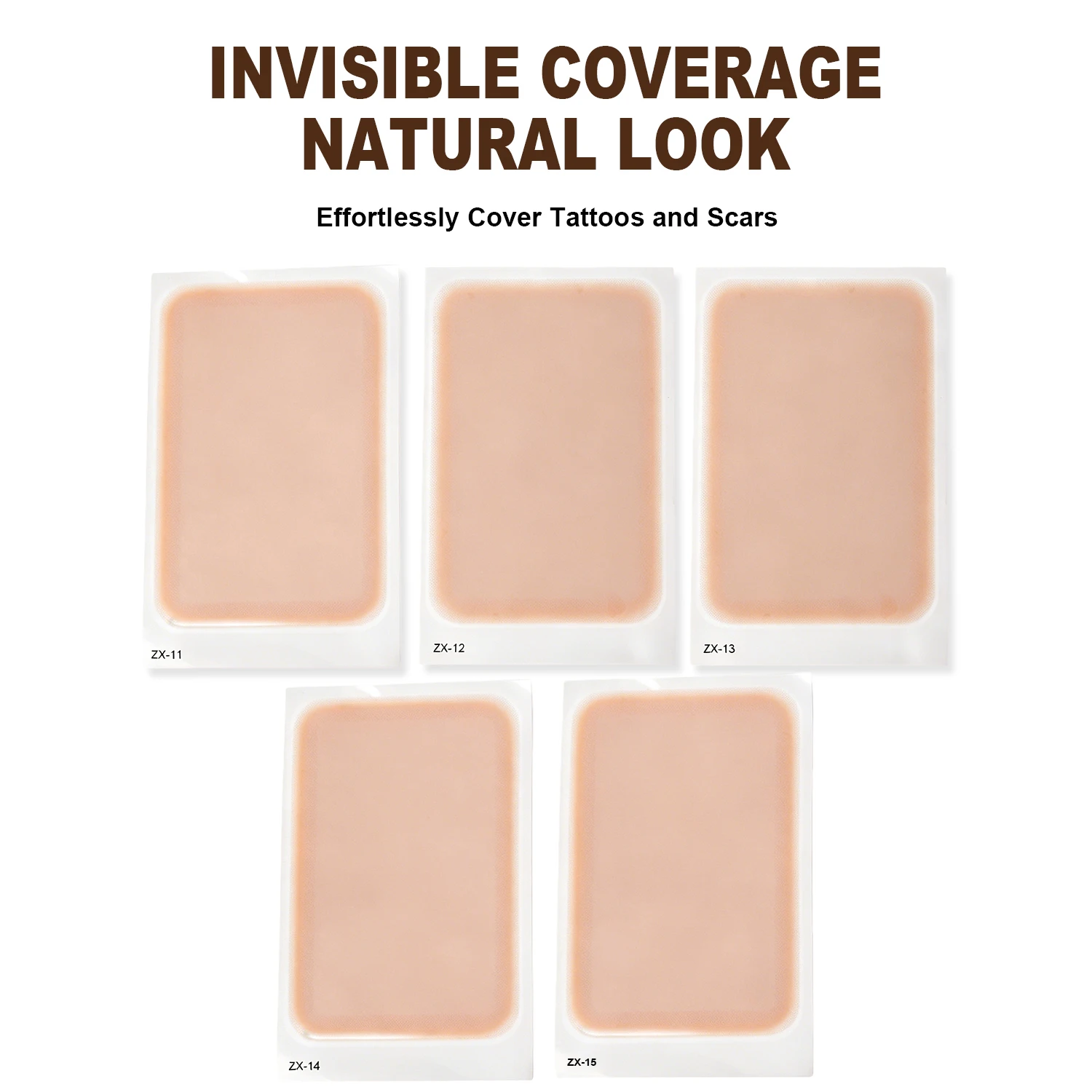 Invisible Tattoo Concealer Patch Waterproof Sweatproof Scar Cover Up Tape Ultra Thin Breathable Skin Tone Tattoo Hide Sticker