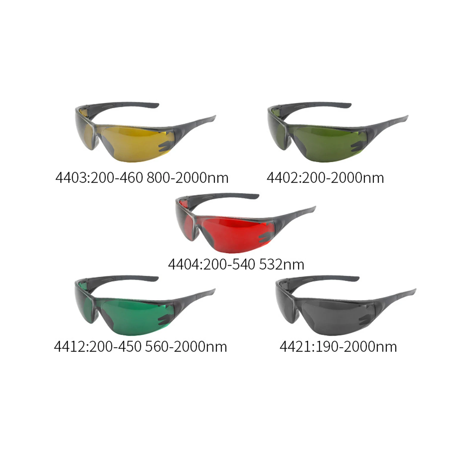 200-2000nm IPL Laser Protective Glasses E-light Hair Removal Welding Glasses Beauty Picosecond Laser Protective Glasses