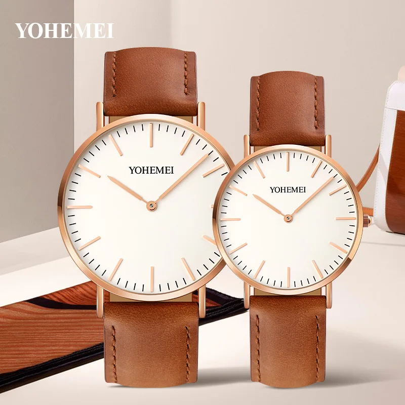 

Timeless Duo Quartz Watches, Minimalist Couple's Set, Waterproof & Stylish, Premium Quality, Perfect Gift