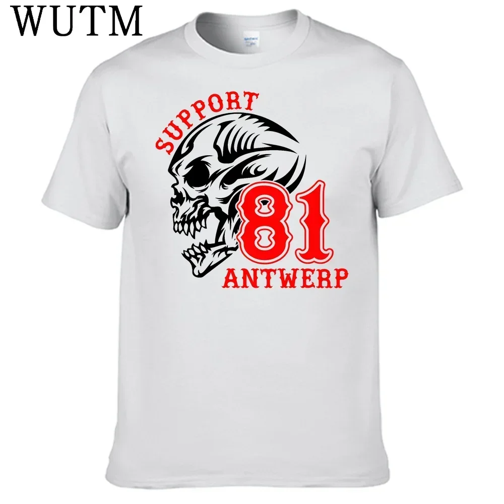 Support 81 Hells Angels T Shirt 100% Cotton Men Shirt Tops