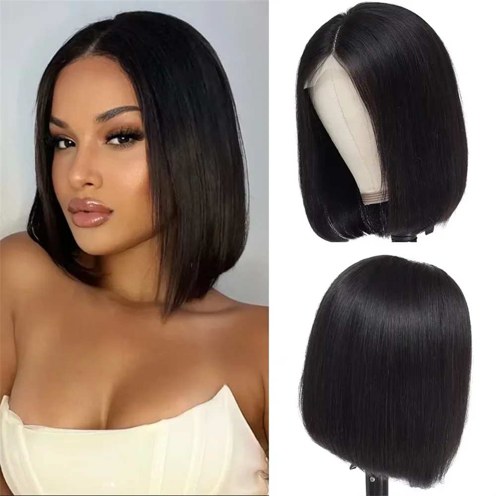 Bone Straight Bob Wig 13x4 13x6 5x5 HD Lace Front Human Hair Wigs For Women Wig Brazilian Human Hair 200% density 8 16 inch