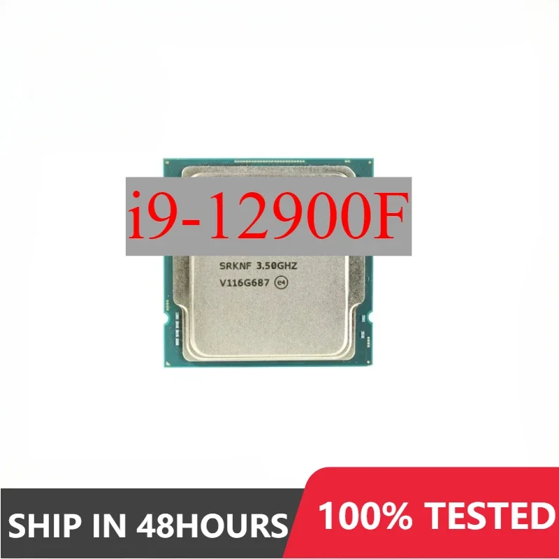 1pcs inter core i9-12900F CPU processor 2.4 GHz 16 Core 24 Thread 128 GB LGA 1700 L3=30M 7NM CPU Test perfect