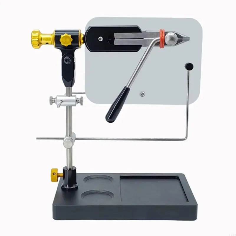   360 Degree Rotating Fly Tying Vise with Sturdy Base Lures Making Tool Adjustable Fly Tying Tool Benches Vise Easy to Use