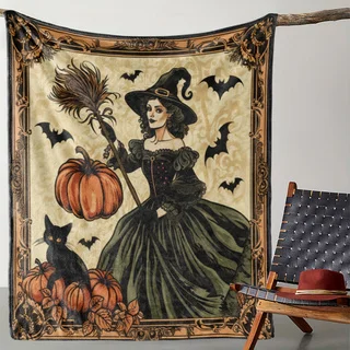 

Мягкое фланелевое одеяло, подходящее для дома, офиса, кемпинга. Отличный выбор на Хэллоуин, День Благодарения и рождественские подарки.