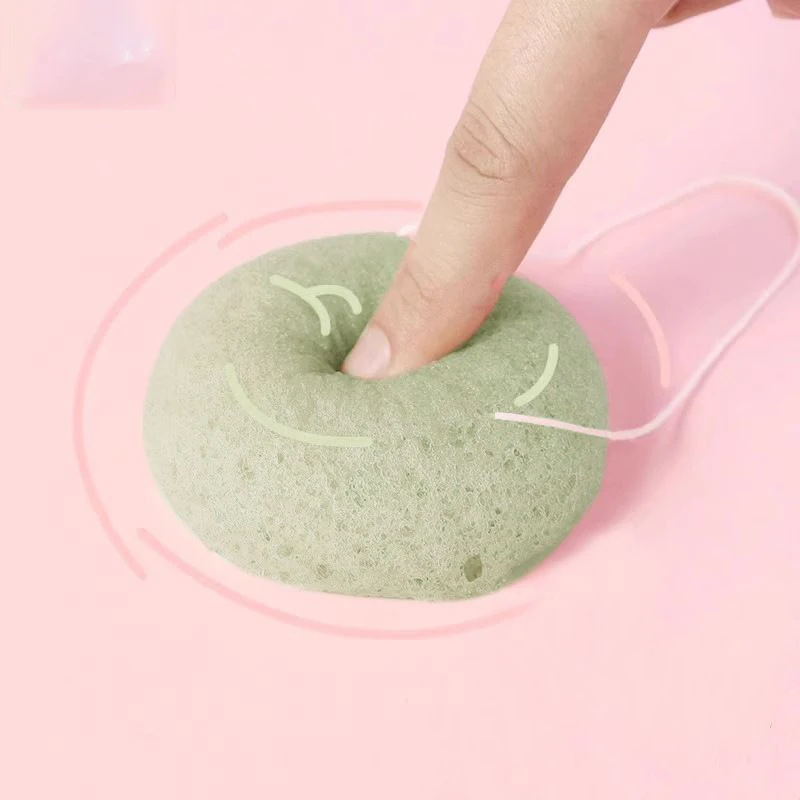 إسفنجة كونجاك الطبيعية لبشرة الوجه - إسفنجة غسيل الوجه اللطيفة لتنظيف البشرة الحساسة للرجال/النساء للعناية بالبشرة أثناء السفر #6
