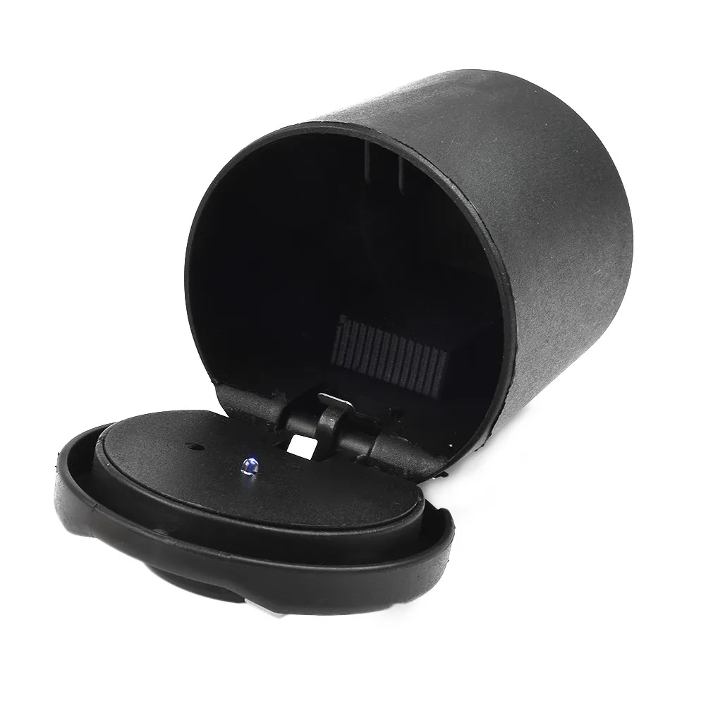 1PC Car Ashtray With LED Lamp Multi-Functional Ashtray Storage Jar For BMW Black Auto Interior Accessories