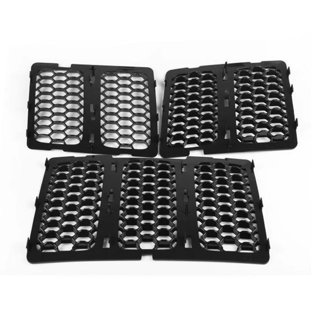 Car Black Front Grille Inserts Trim Mesh Kit for Grand