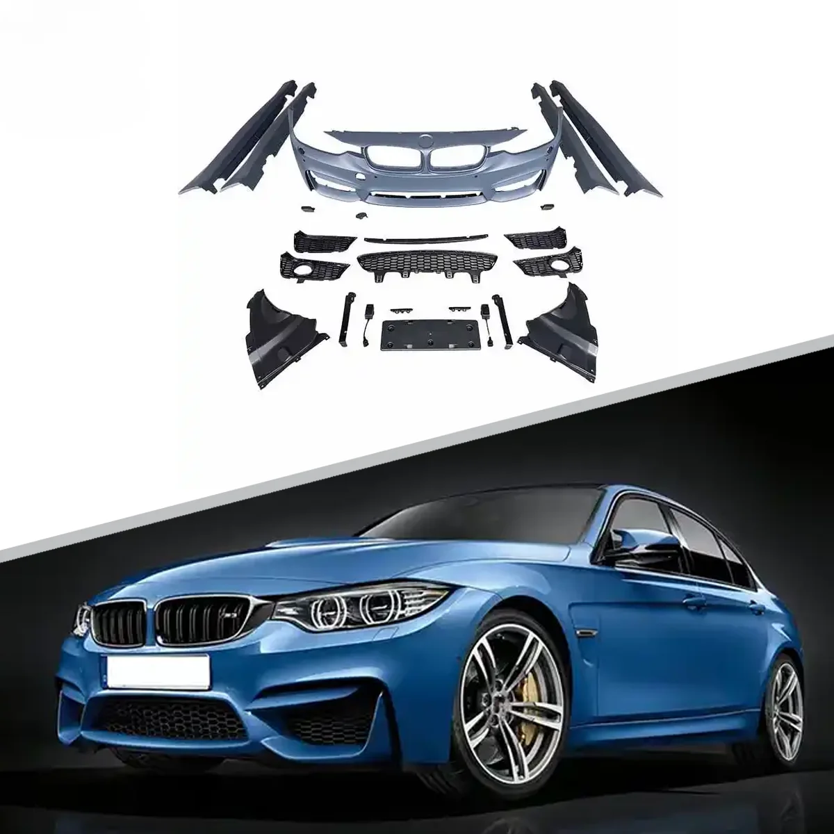 

Factory Outlets M3 Style Car Bumper PP ABS Material Body Kit For BMW F30 F35