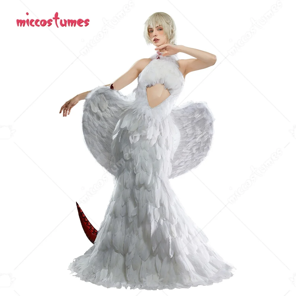 

miccostumes Women Falin Cosplay Costume Dress with Necklace and Back Chain
