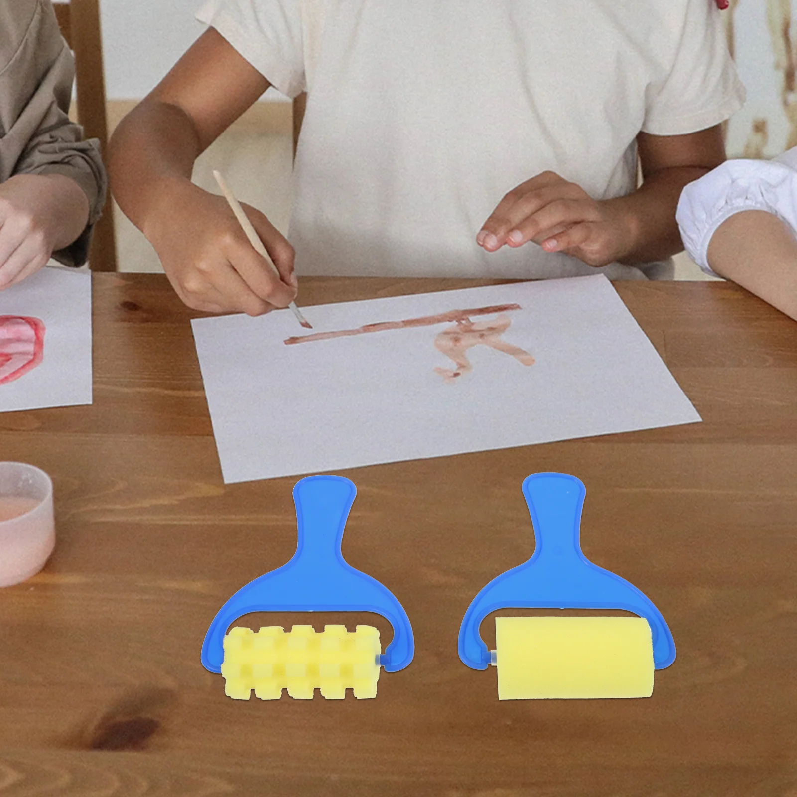 16 Buah Kuas Spons Grafiti Plastik Tahan Lama Eva Nilon Alat Lukis Dapat Digunakan Kembali Perlengkapan Seni Menggambar DIY Kuas Spons Lukis
