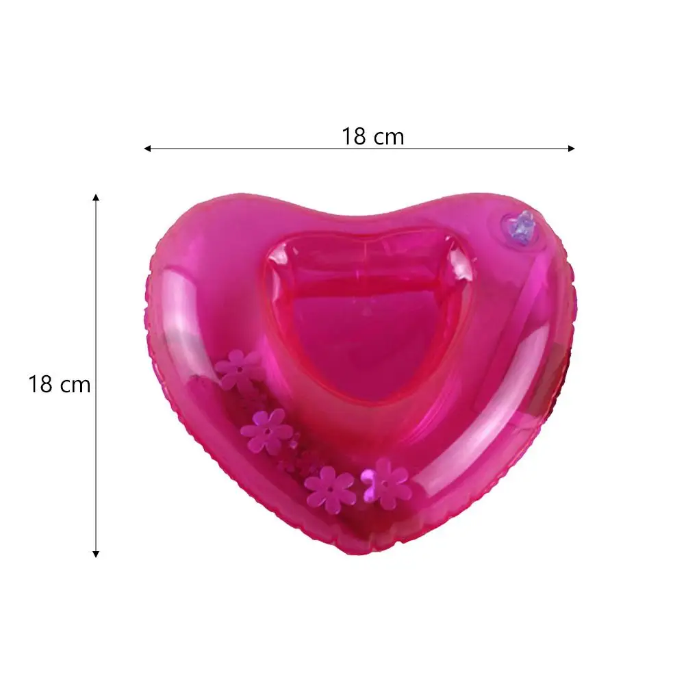 

4 Pcs Heart Shaped Floating Drink Holder Inflatable Cup Pool Party Summer Toy Water Float Pvc Material Outdoor