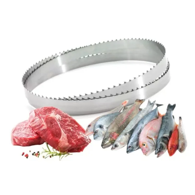 1650mm Meat And  Fast Cutting Butcher Band Saw Blade For Frozen Food hine Meat Saw Blade hine Cutting Band Saw