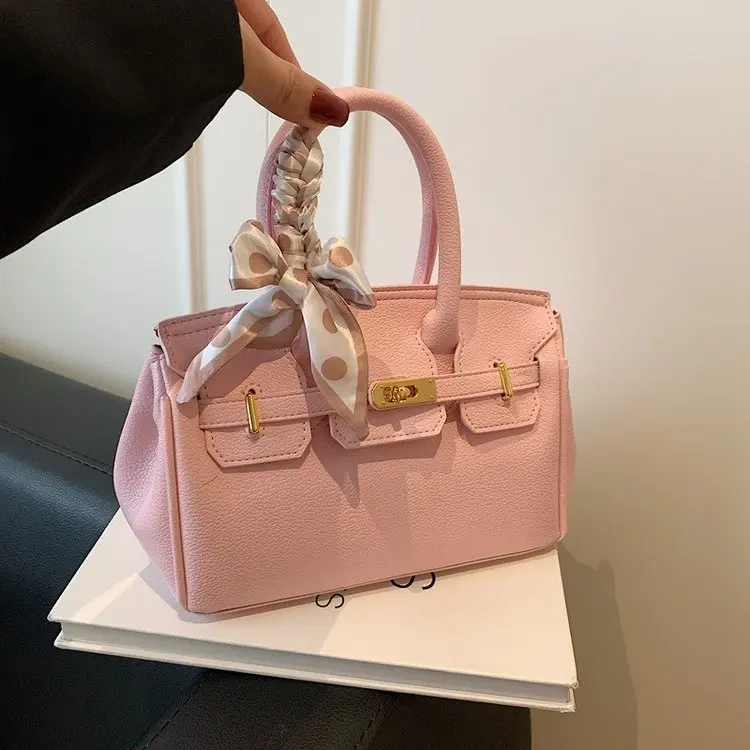 Elegant Versatile Platinum Crossbody Bag Women's Fashionable Handbag Summer Trendy Small Bag Shoulder Bag Handbag