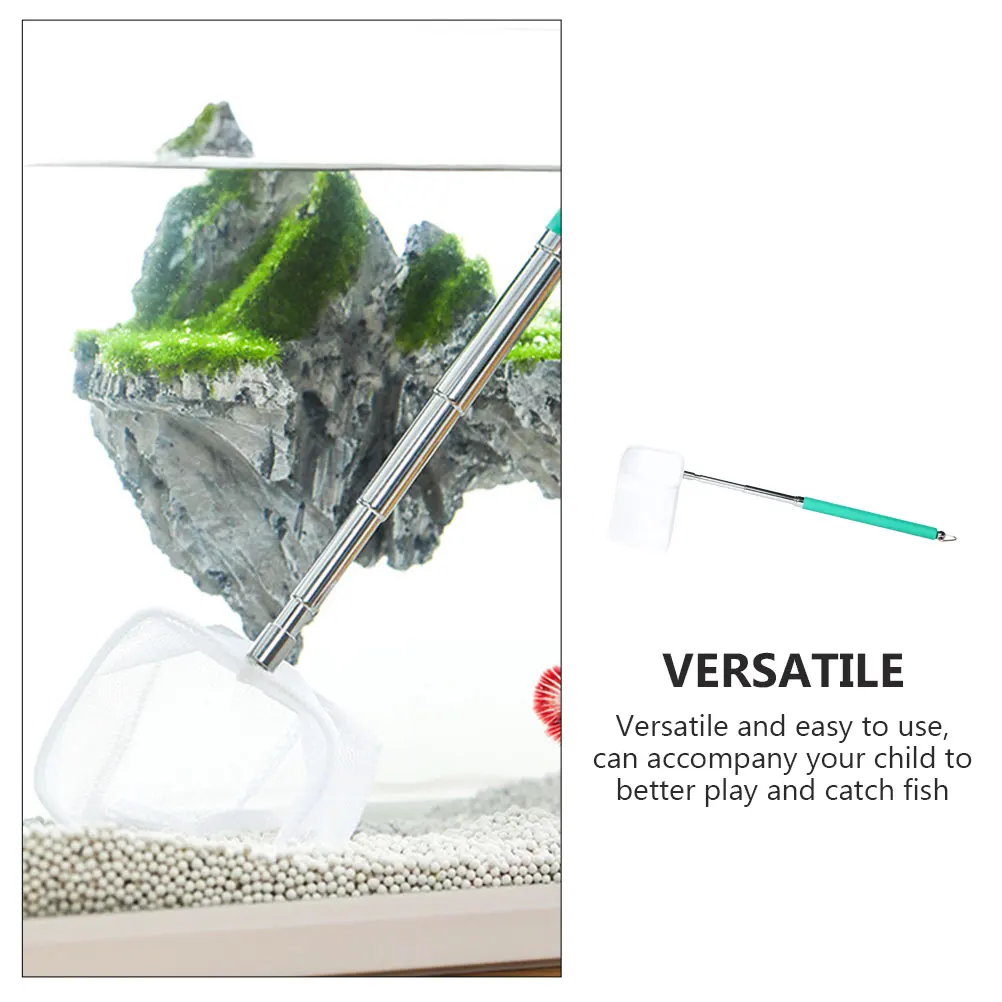 

Retractable Fish Landing Net 3D Mesh Design for Saltwater Freshwater Fishing Compact Telescopic Pole Non-Slip Handle Portable
