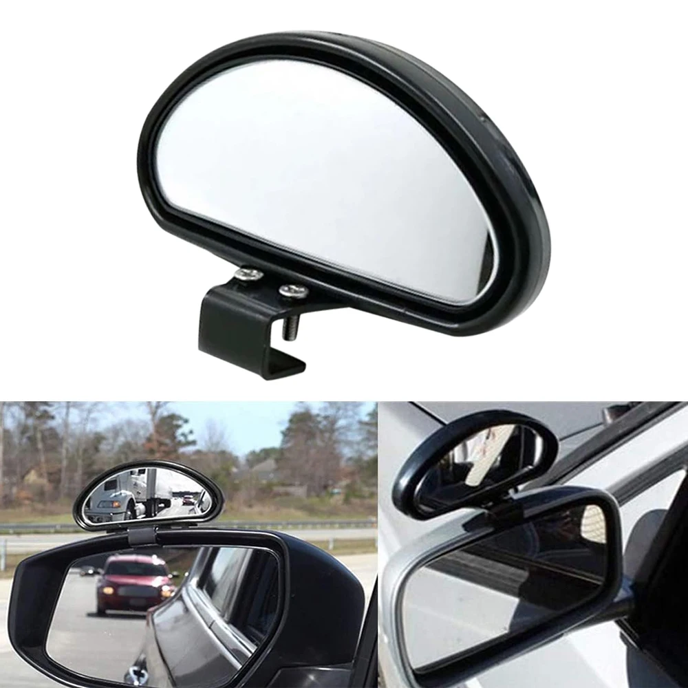 1pc Car Blind Spot Mirror 360 Degree Adjustable Wide Angle Side Rear Mirrors Blind Spot for Parking Auxiliary Rear View Mirror