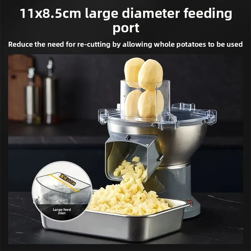 Commercial Vegetable and Fruit Dicer, Mango Pineapple Dicing Machine, Carrot and Potato Shredder and Slicer