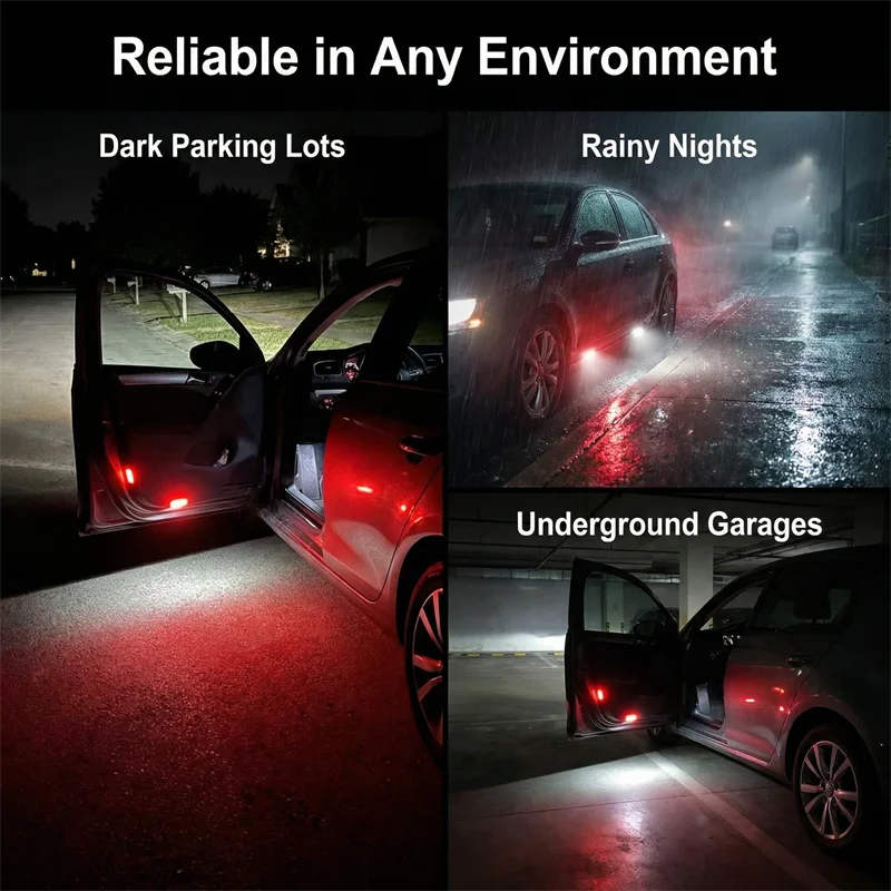 LED Car Door Warning Light + Cable Plug Harness For VW Jetta MK5 Golf 5 6 7 Passat B6 B7 Tiguan Superb EOS CC 3AD 947 411