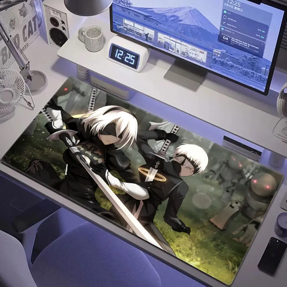 Game NieR Automata Large Mouse Pad PC Computer Game 2B Mousepad Keyboard Desk Mats Office Rubber Anti-slip Mouse Mat 300x800