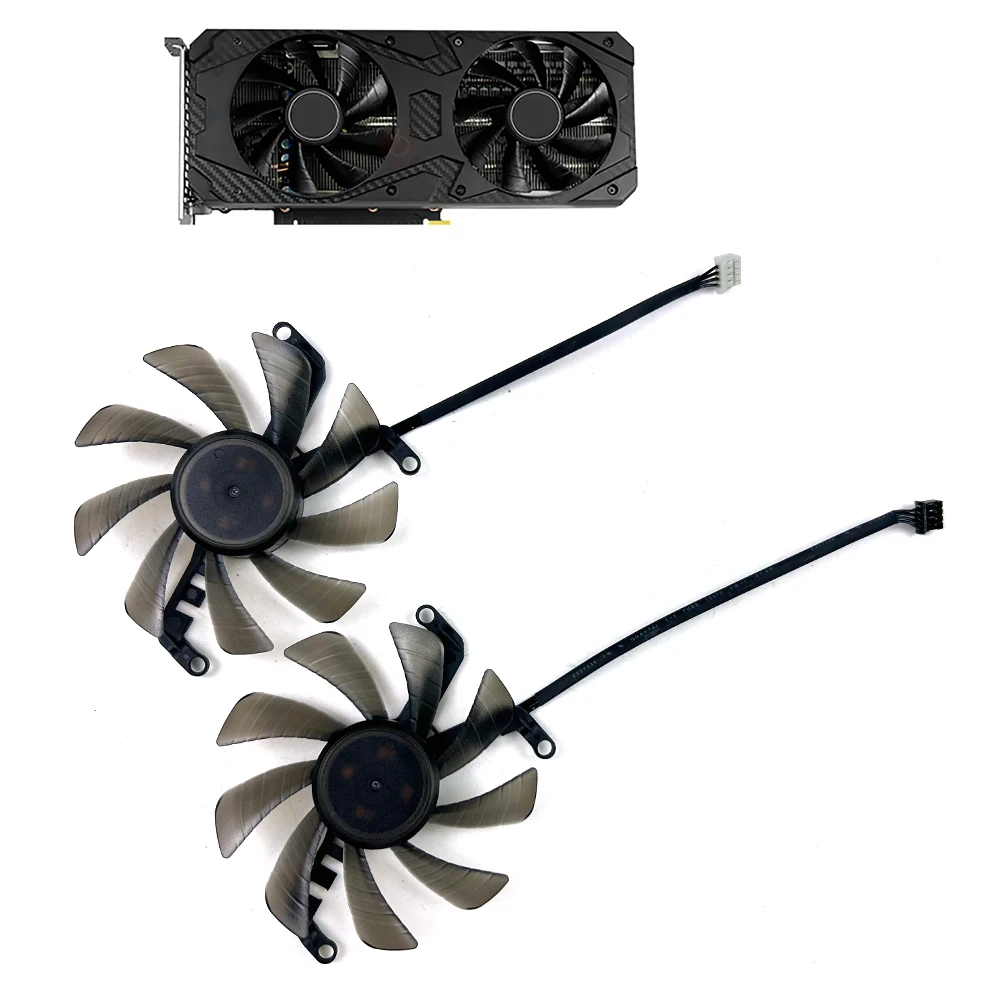 Cooling 85MM TH9215S2H-PAA08 Video Card Fan For PNY/KFA2 51risc RTX 3060 3060Ti UPRISING Dual Fan Replacement Graphics Card GPU
