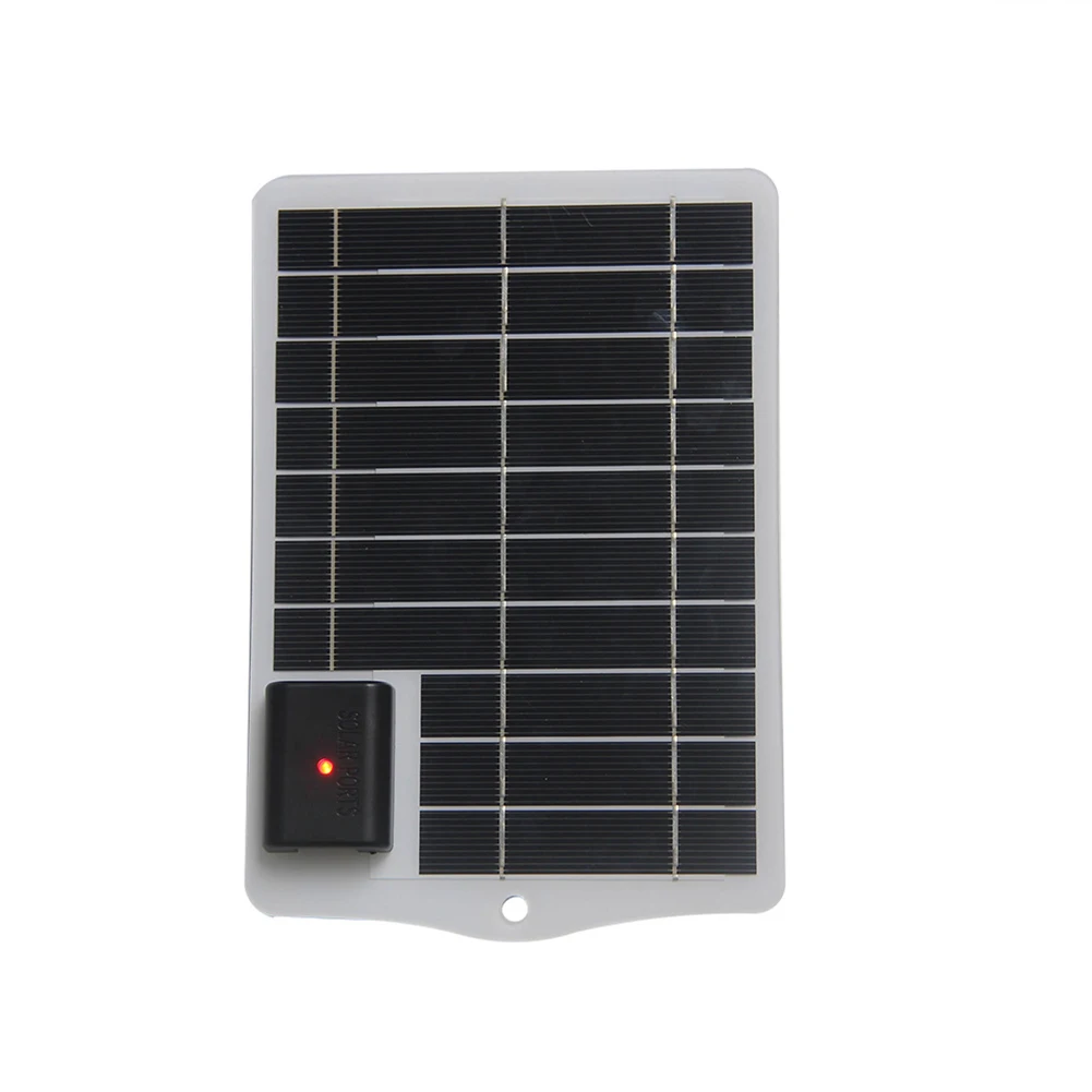 For Mobile Phone 5V Solar Panel 5W Solar Charger Outdoor Travel Long Life Strong Snow Resistance Tempered Glass