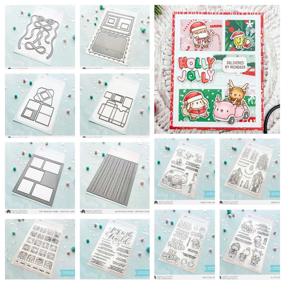 

Christmas Frame Creative Cuts Steel Dies Metal Cutting Dies and Stamp for DIY Scrapbooking Album Craft Paper Card Decoration New