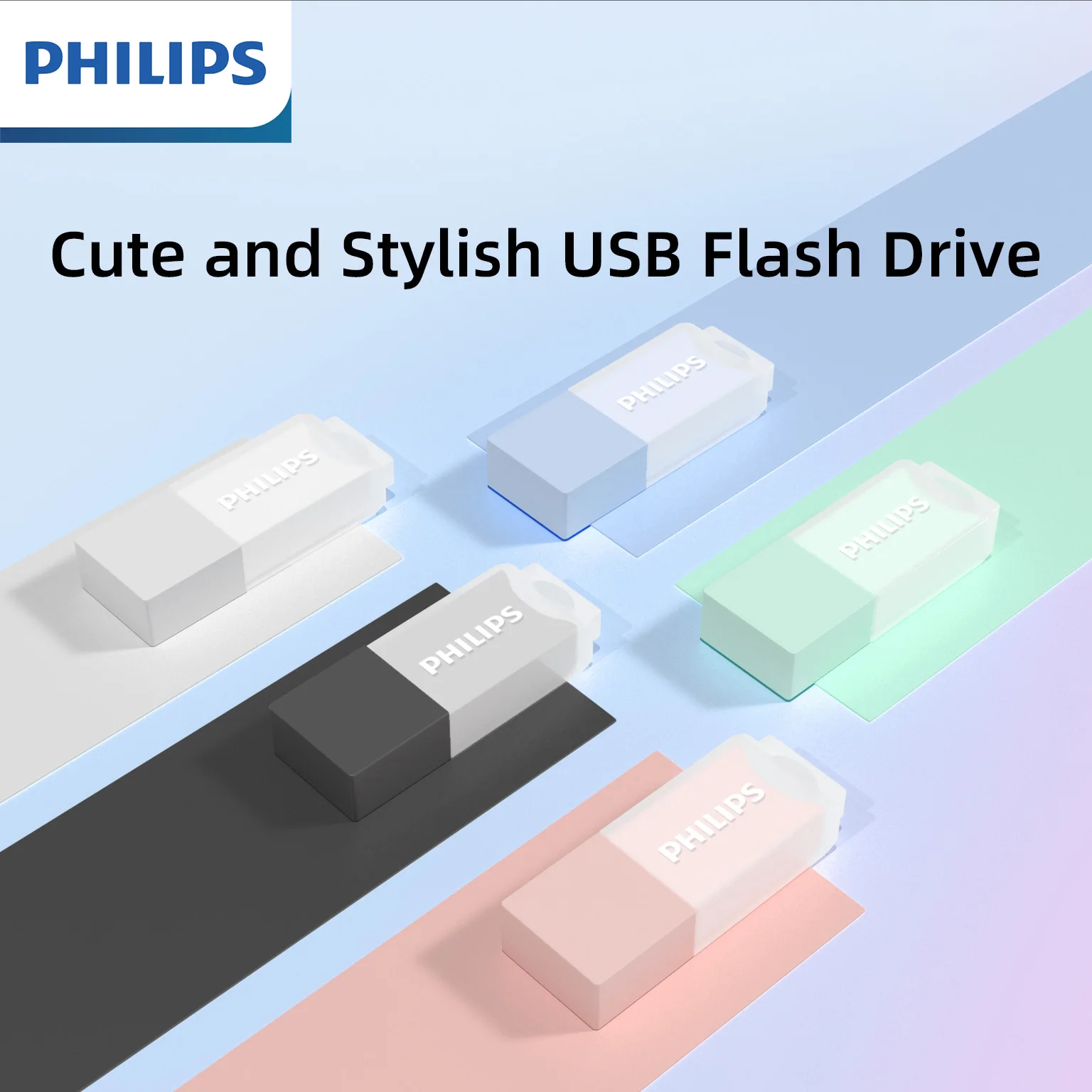 PHILIPS Cute 128GB USB Flash Drive Novelty Soft Silicone Memory Stick USB Thumb-Drive Cartoon for PC/Tablets/Mac/Laptop