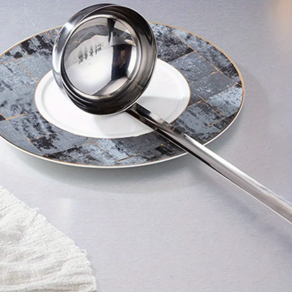 D9 1Pcs Soup Ladle, Small Stainless Steel Ladles and Spoons Professional Ladle, 1/2/3oz Duty Metal Ladle Kitchen Utensil Spoon