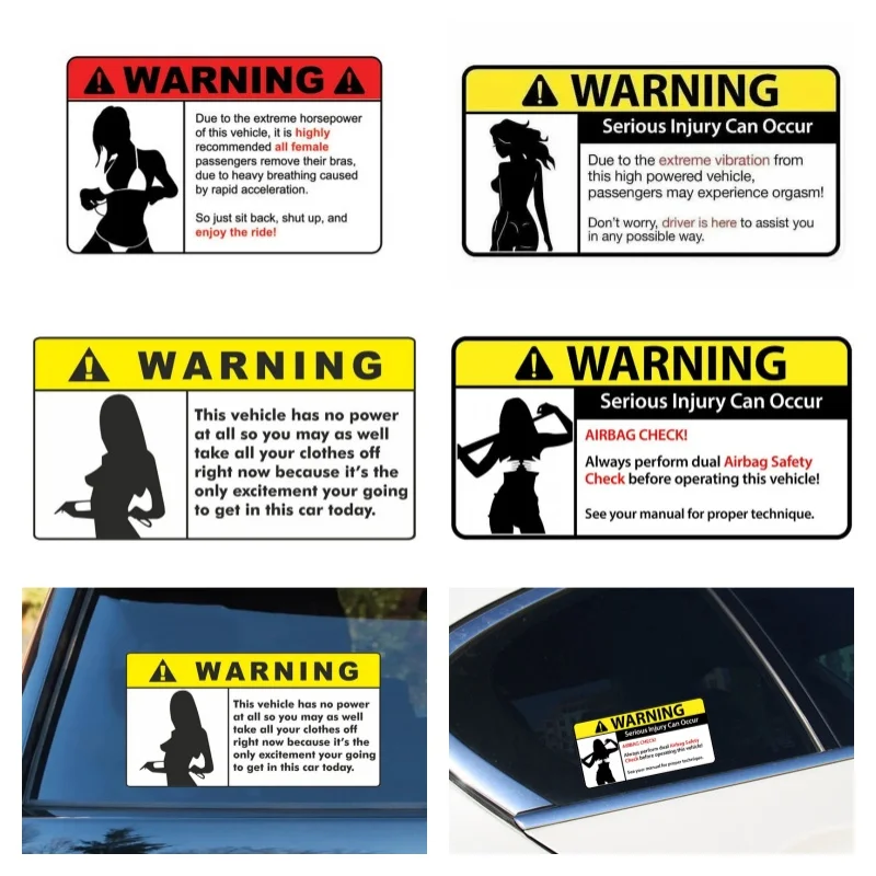 

Car Self-adhesive Paper Warning PVC Personality, Accessories Sticker Custom Stickers Products Vinyl Auto Decal