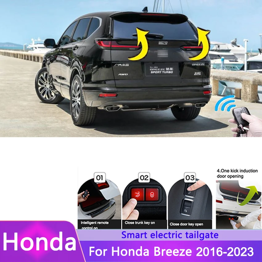 Electric Tailgate Refitted For Honda Breeze 2016-2023 Tail Box Intelligent Electric Gate Door Power Operated Trunk Decoration