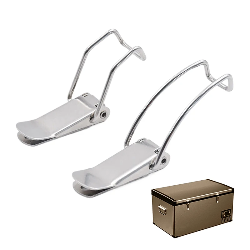 Serrure à loquet Lron en acier inoxydable 201, boîte métallique, verrouillage long, loquet interdit, charnières structurées, accessoires de quincaillerie pour meubles