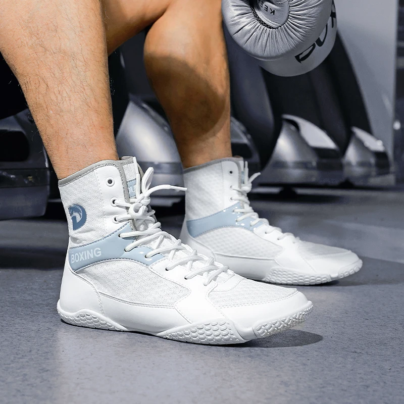 Professional Wrestling Shoes, Men's Fashionable Boxing Shoes, Indoor Training Squat Wrestling Shoes, Size 39-46