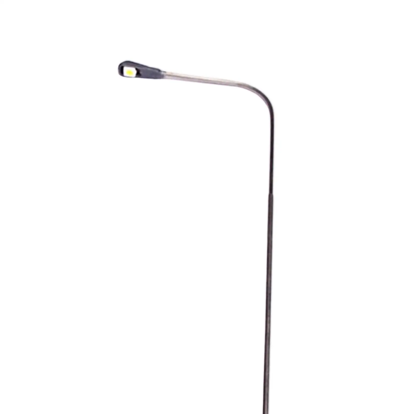 10pcs White LED Model Railway Street Lights Lamp Post OO Scale for Train Layout Scenery