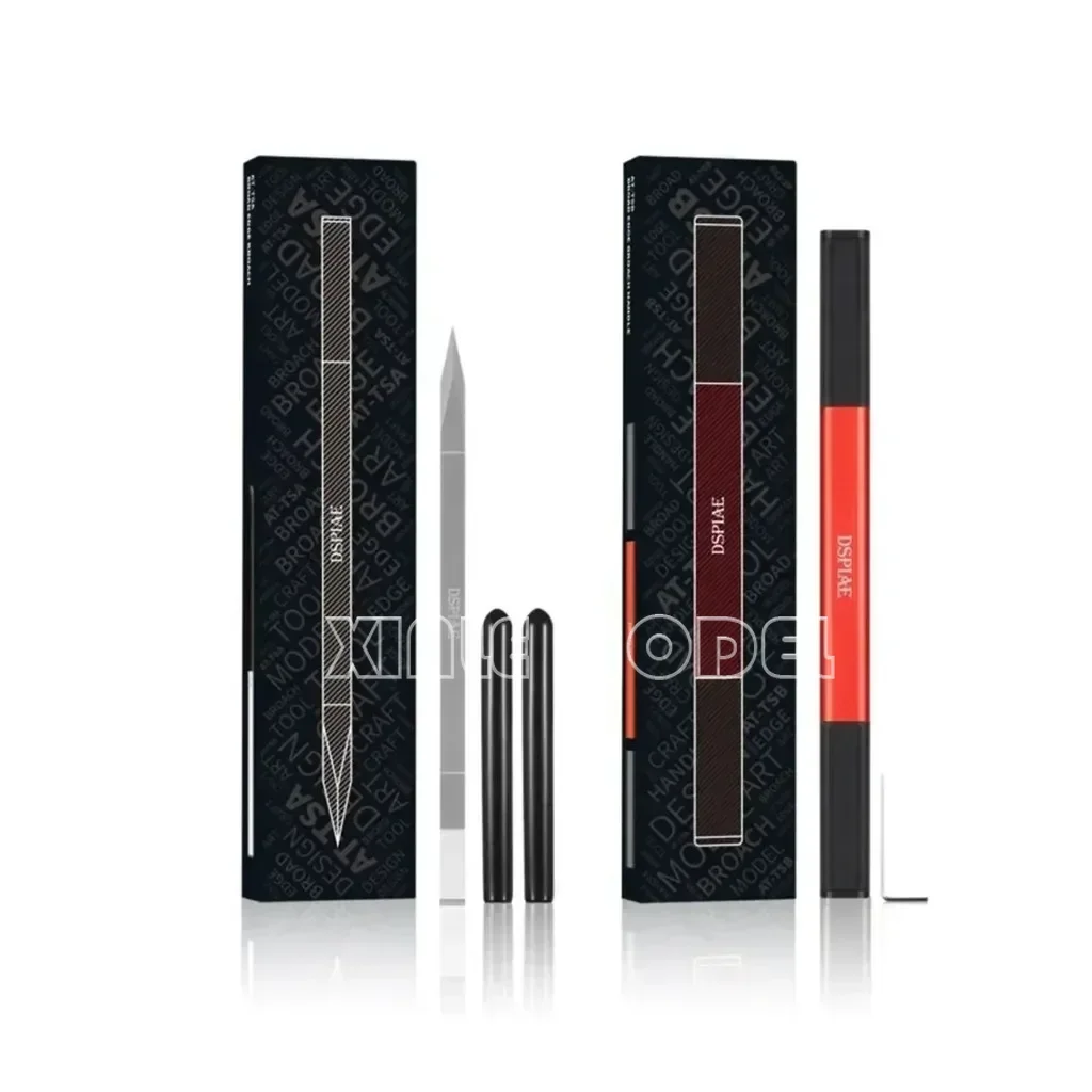 DSPIAE AT-TSA AT-TSB couteau à presser à large ouverture, acier inoxydable 440 multifonction, couteau à large bord, outil de bricolage de loisirs pour la fabrication de modèles