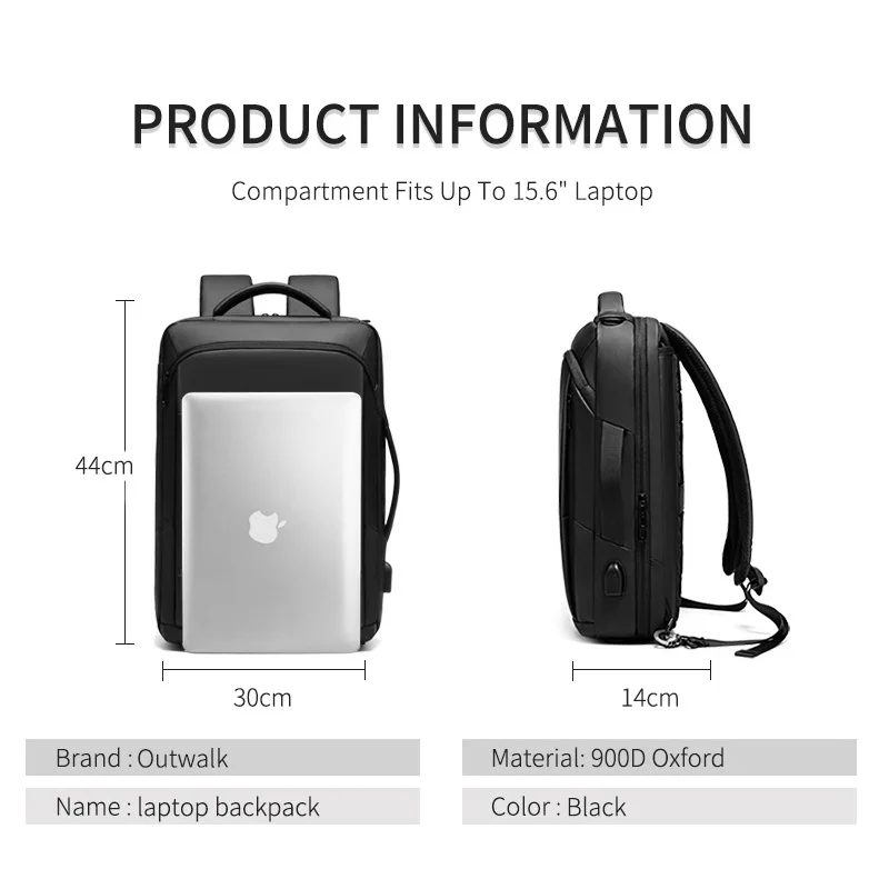 Personalized custom backpack men's multifunctional business bag gift enterprise print logo computer bag hand-held crossbody bag