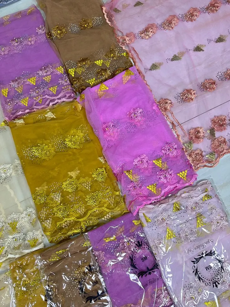 3D-Steinverzierter Neuer Dubai-Schal für Muslimische Frauen, Afrikanischer Voile-Stein-Hijab, Islamischer Hijab, Pashmina-Turban, Kopftuch mit Stickerei, Schals – Detail 18