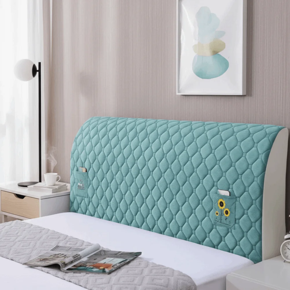Anti-Collision Bedhead Cover Thickened Minimalist Dust Protection Cover Dustproof Washable Bedside Protector Home Decor