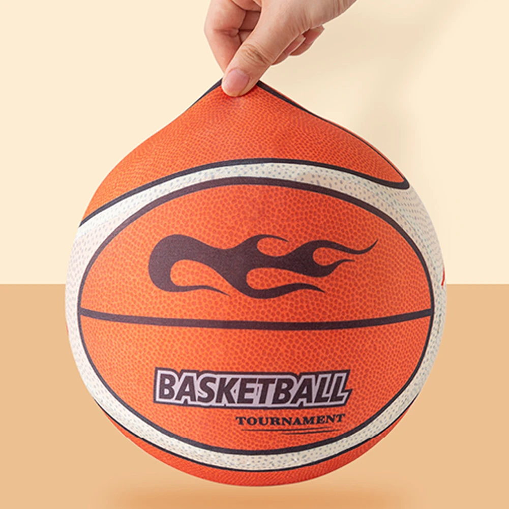 18/21/24cm Silent Basketball High-Resilience Quiet Basketball Size 3/5/7 Dribbling Basketball for Various Indoor Activities