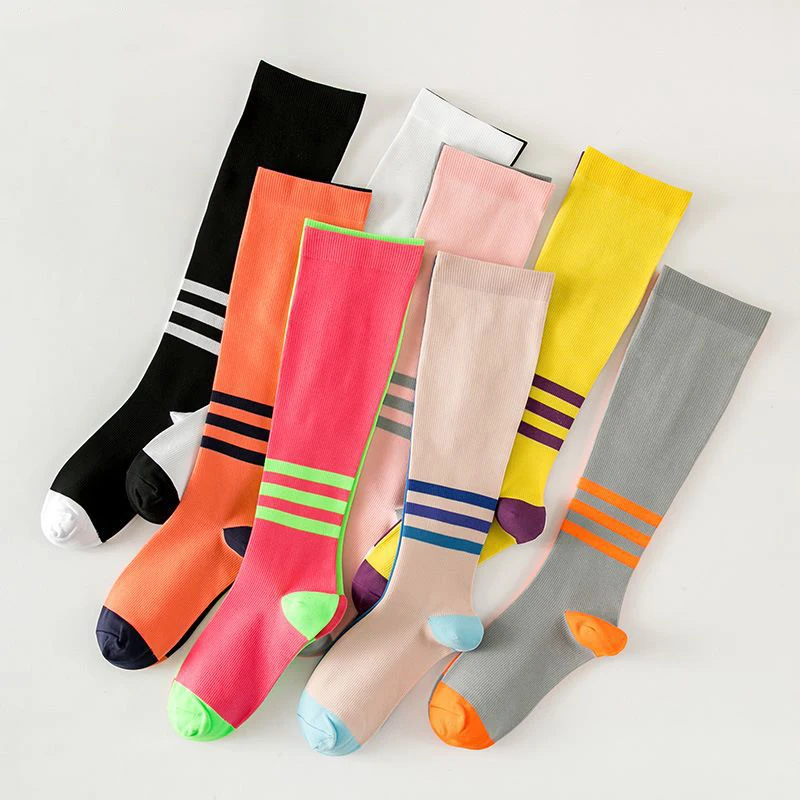 Asymmetric Running Exercise Compression Socks Color Socks Leg Socks Pressure Hose Factory