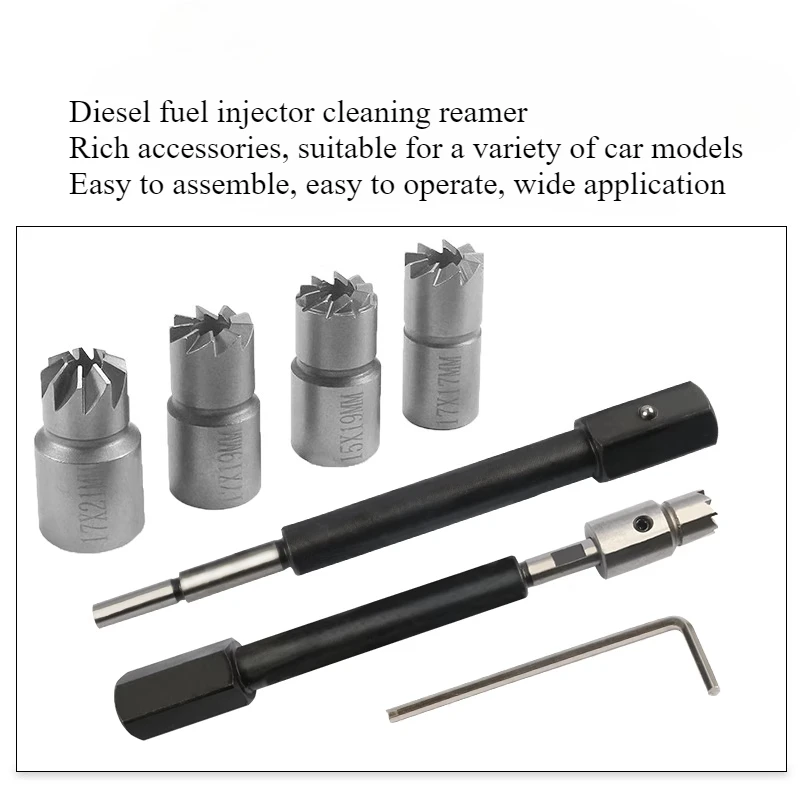 

6 шт., автомобильный дизельный инжектор, резак для сиденья, очиститель, ремонт, инструмент для удаления, набор инструментов