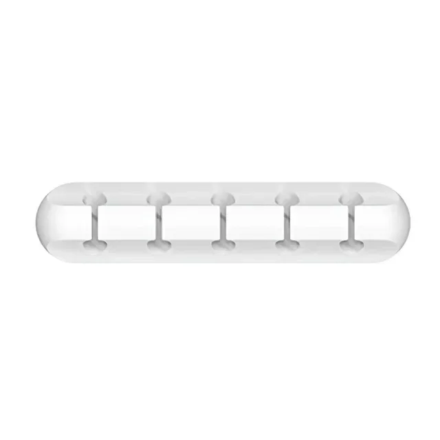 VIKEFON 케이블 코드 와이어 정리함 실리콘 USB 케이블 와인더 관리 클립, 아이폰용 마우스 키보드 헤드셋용 자체 접착
