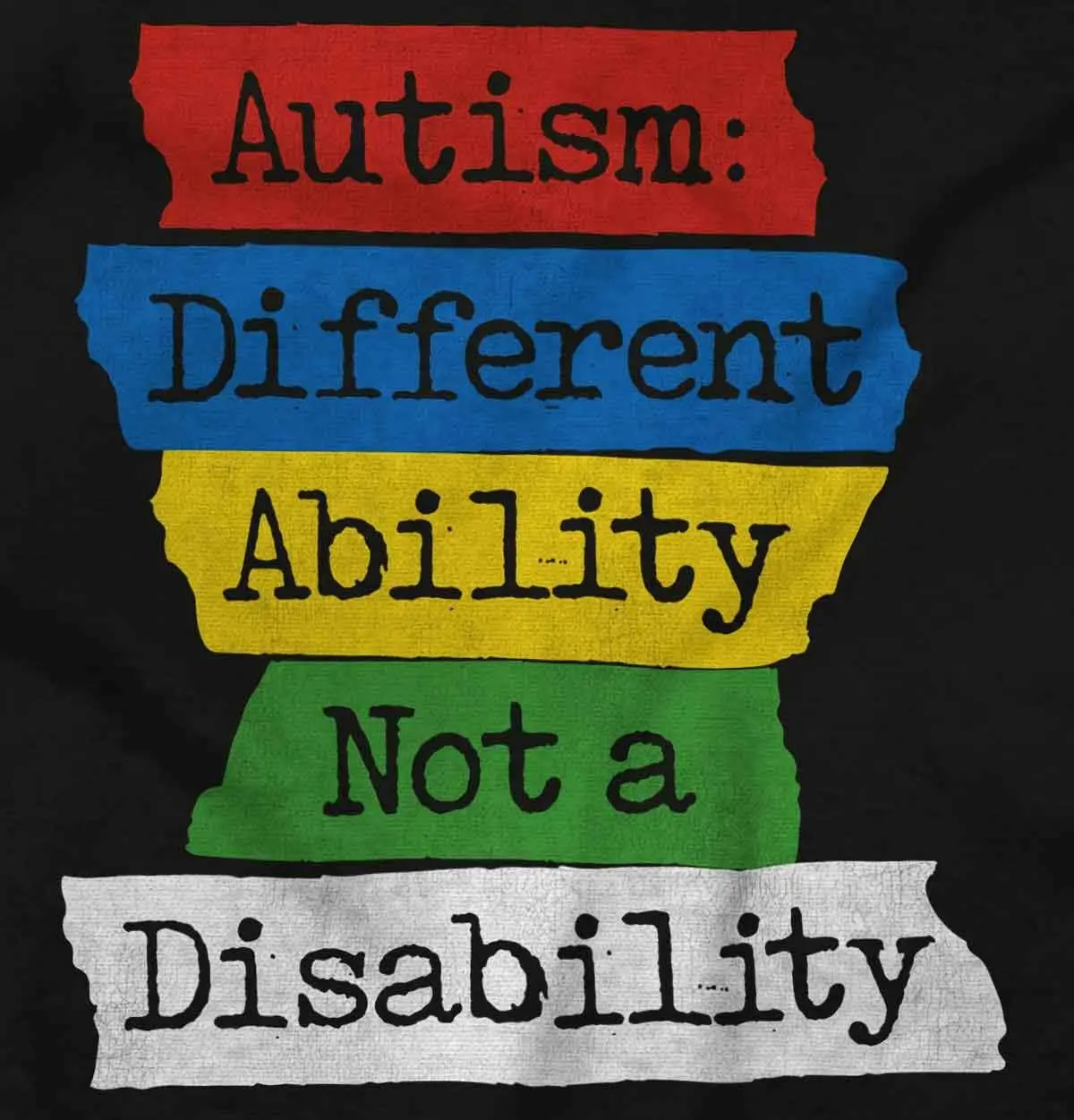 Brisco Brands Autism Different Disability Awareness Graphic T Shirt Men or Women