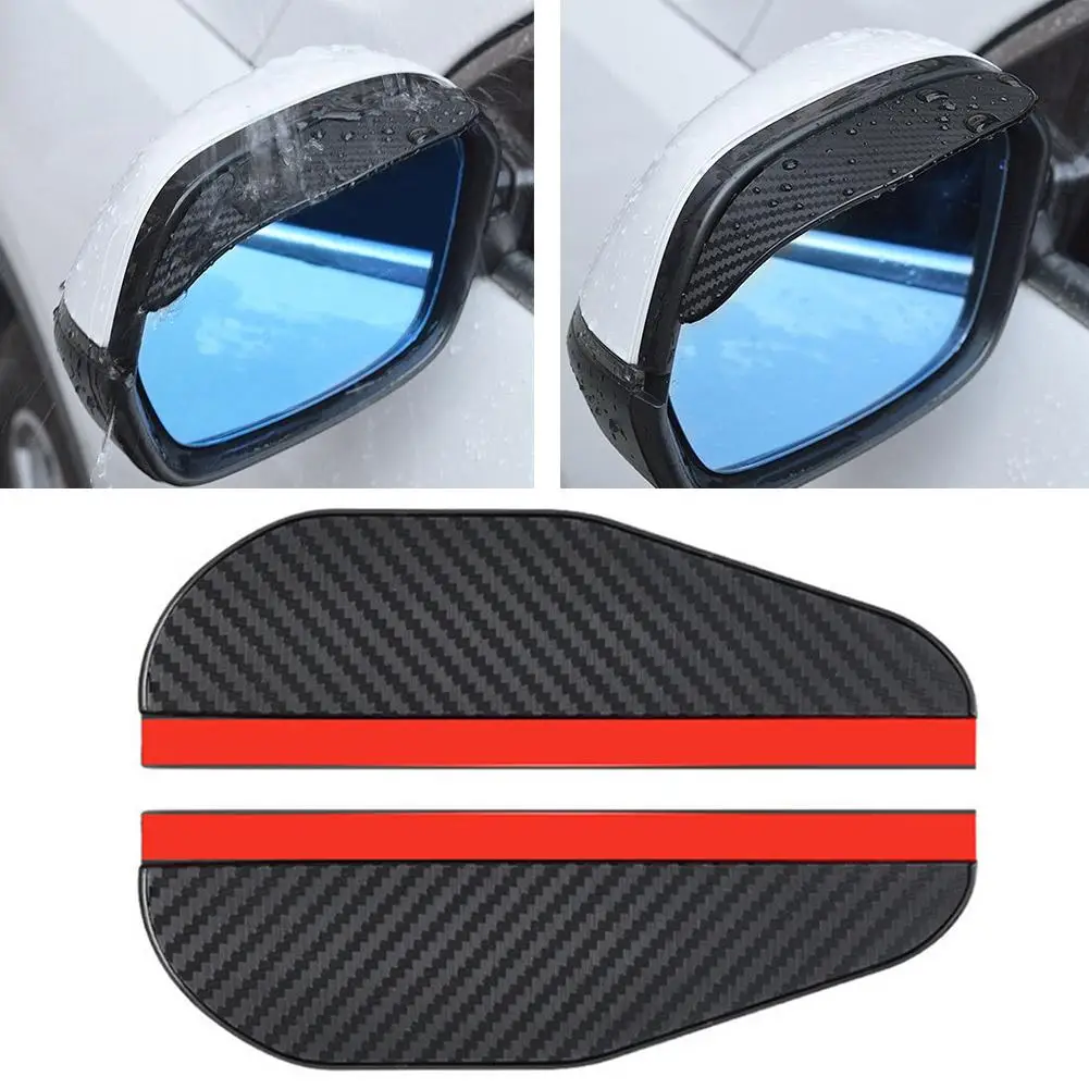 Universal Auto Rear View Mirror Rainy Car Side Rear Mirror Cover Rain View Wing Rainproof Eyebrow Shade Guard Y5j6 - Detail 1