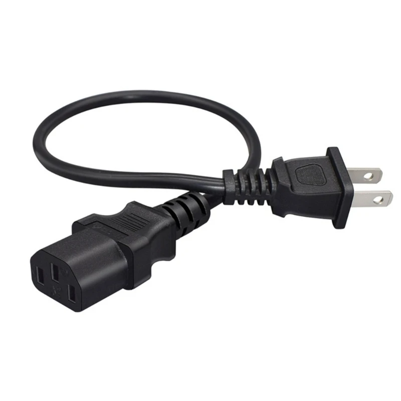 U55C 40Cm Length Nema1 15P to C13 Adapters Cord Copper Cores for Stable Power
