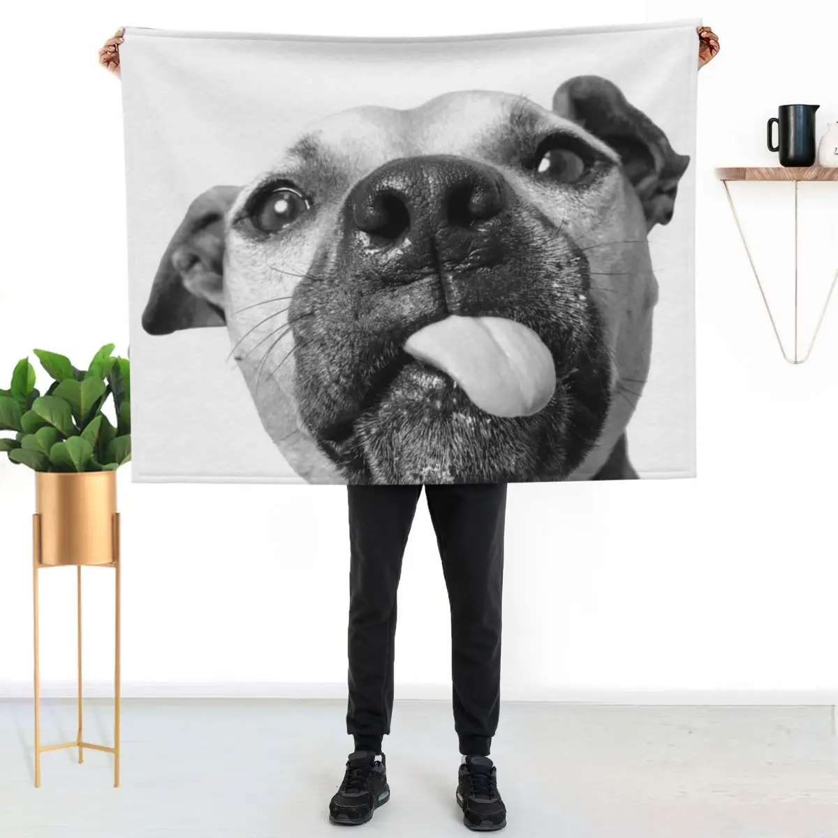 Pit kiss! (Pit bull) Throw Blanket for babies Decoratives Camping Soft Plush Plaid Heavy Moving Blankets